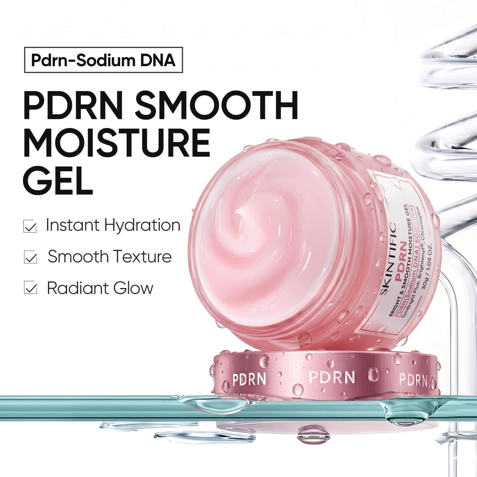 PDRN Brightening Tone & Texture Glass Skin Routine Set