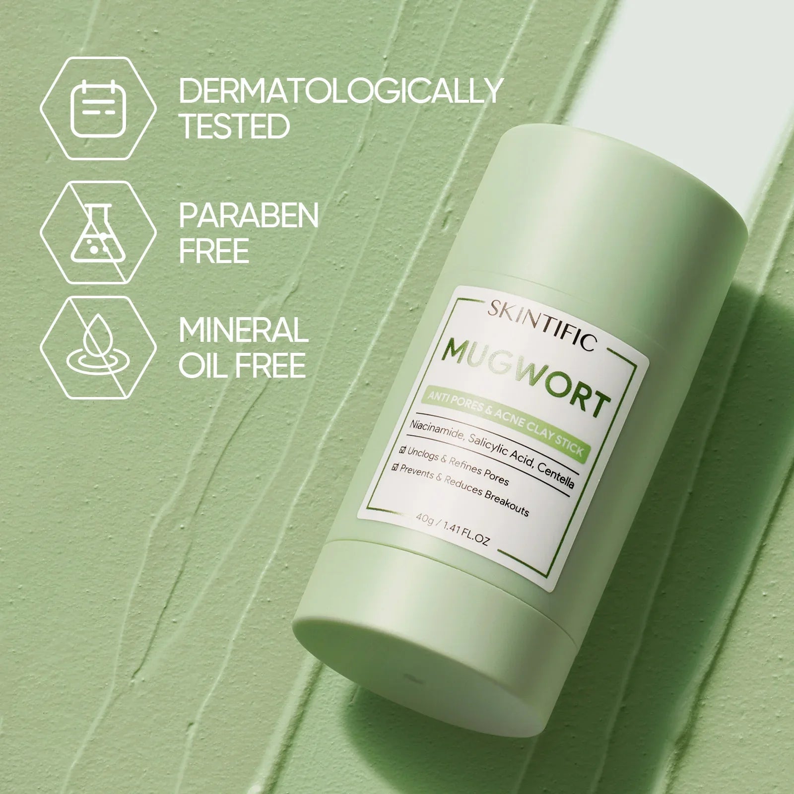 Deep Cleansing Clay Mask Set for Blackheads, Acne & Pore Care