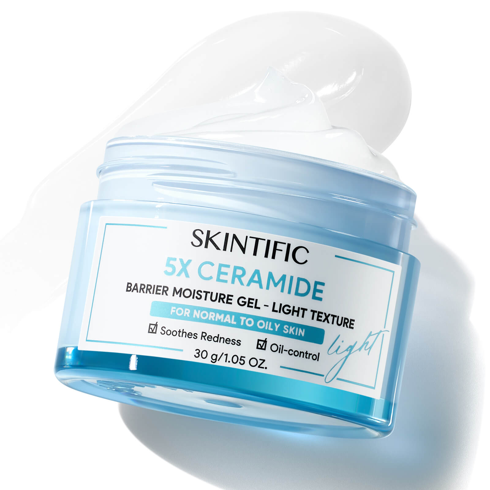 SKINTIFIC 5X Ceramide gel moisturizer for oily skin and barrier repair