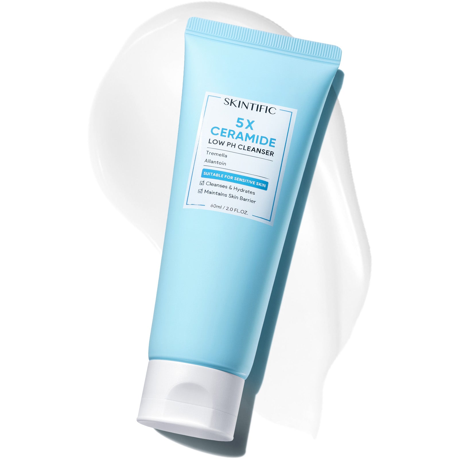 5X Ceramide Low pH Cleanser 60ml Gentle Ceramide Cleanser for Sensitive Skin