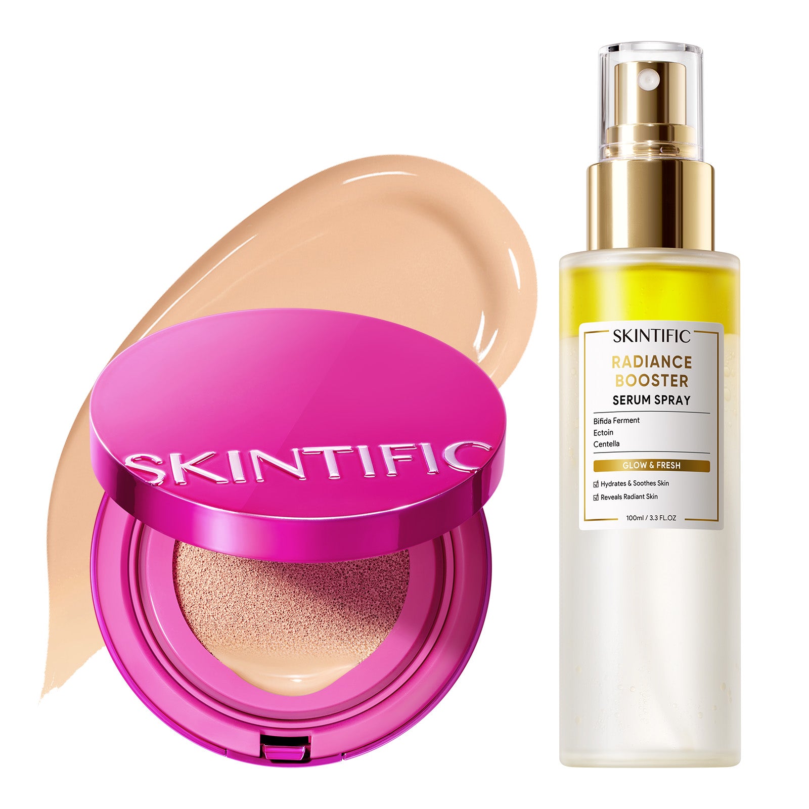 Glow Cushion & Serum Spray Set 2pcs