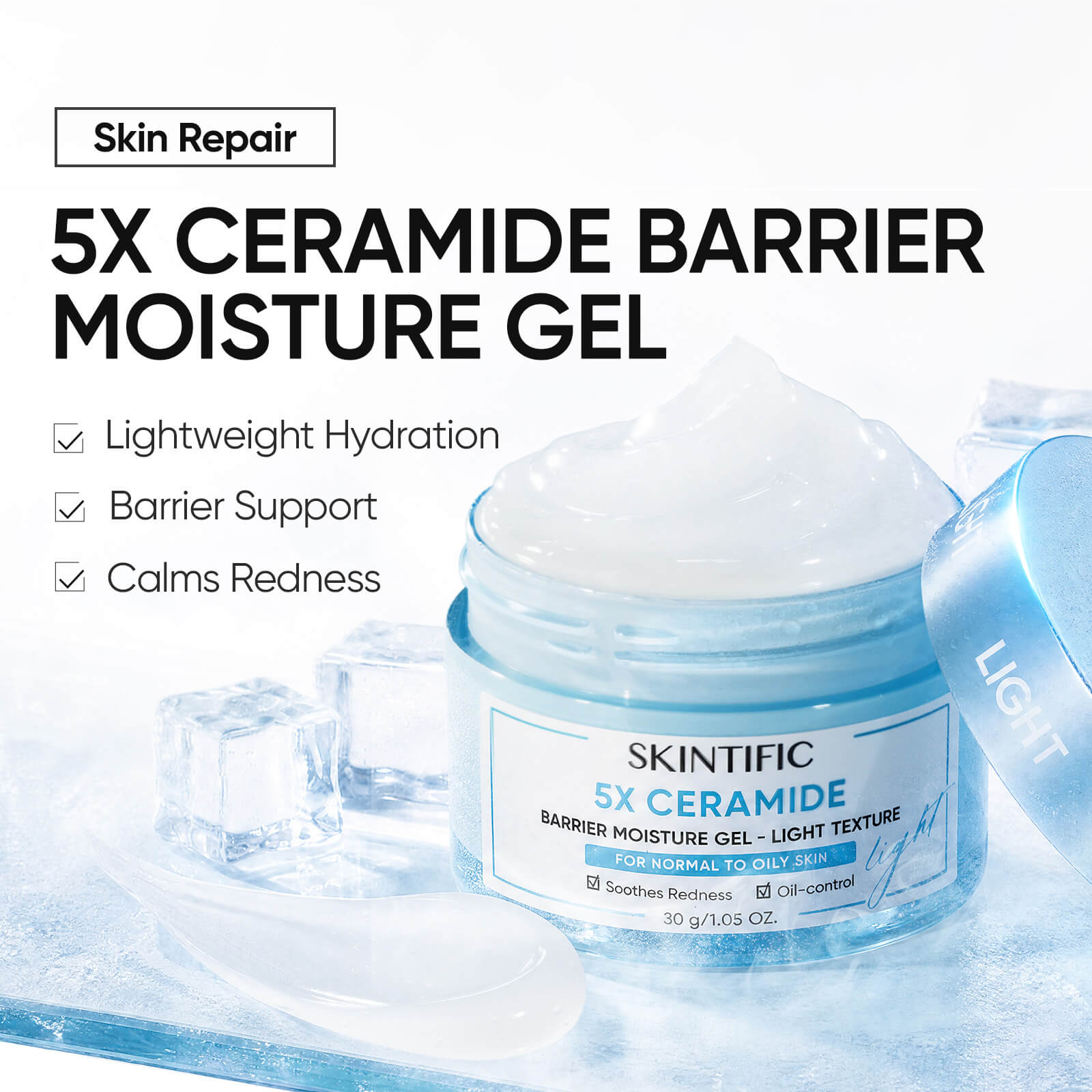 5X Ceramide Barrier Face Moisture Gel Light Texture