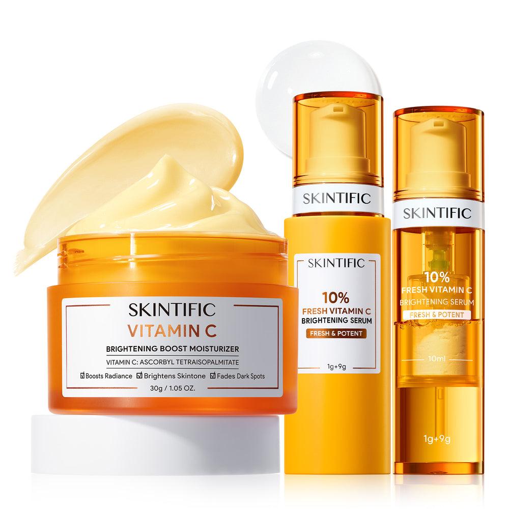 Vitamin C Brightening Serum & Moisturizer Set
