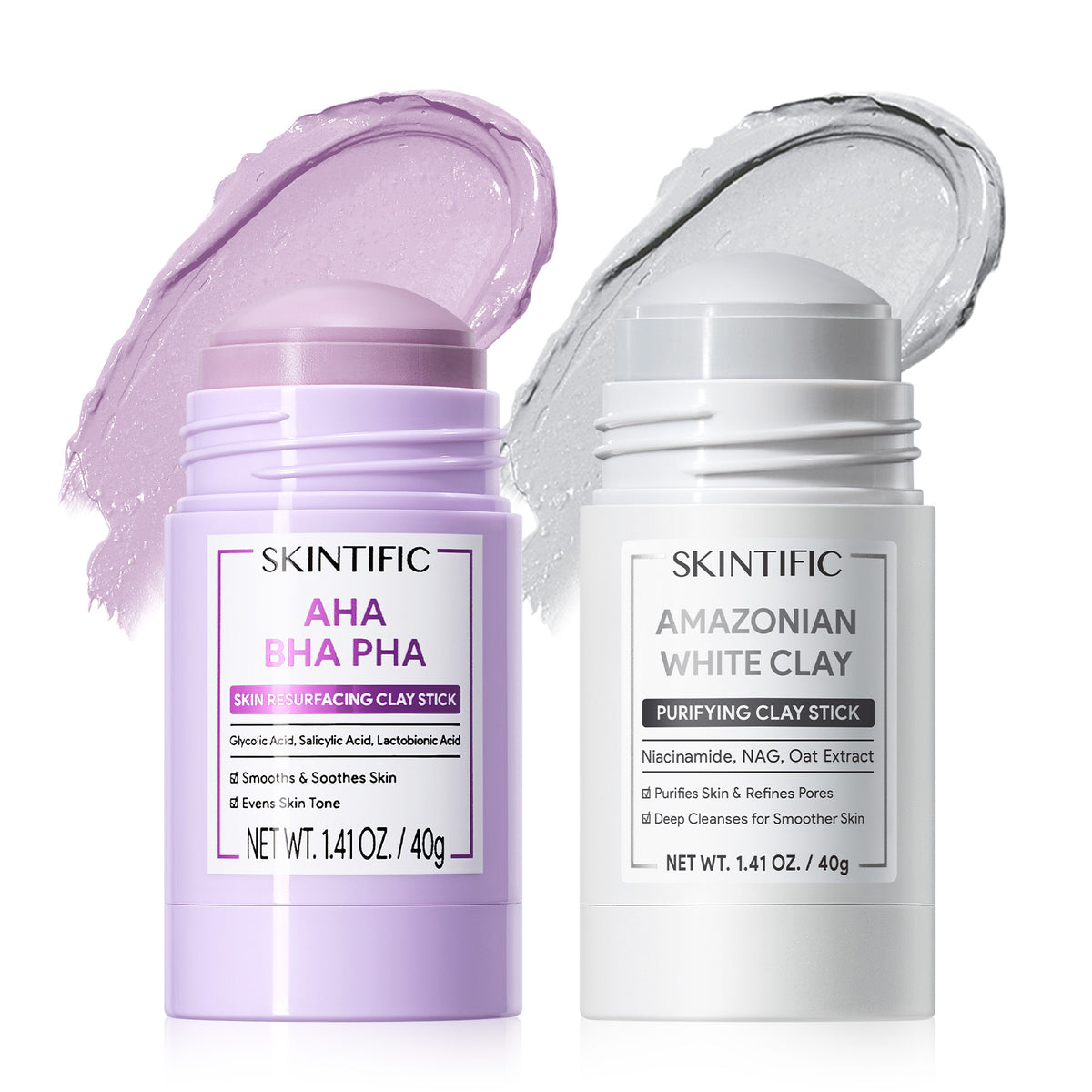 Clay Stick Duo Set for Pores, Oil, Texture & Glow
