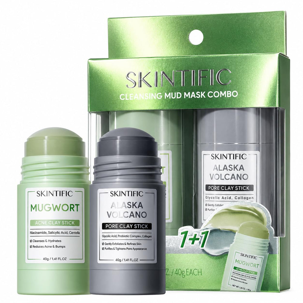 Blackhead Control & Acne Care Deep Cleansing Clay Stick Duo Set 2pcs