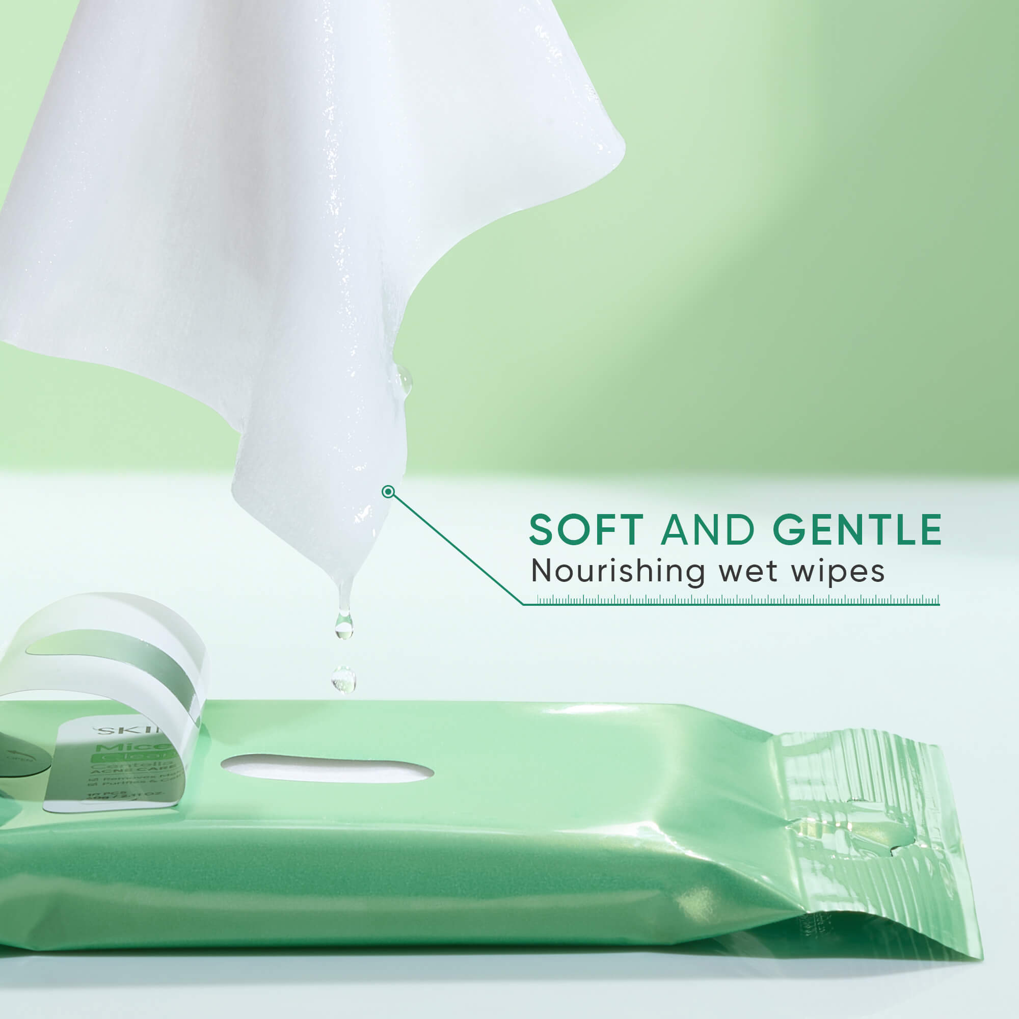 Centella Acne Care Micellar Cleansing Wipes for Acne-Prone Skin