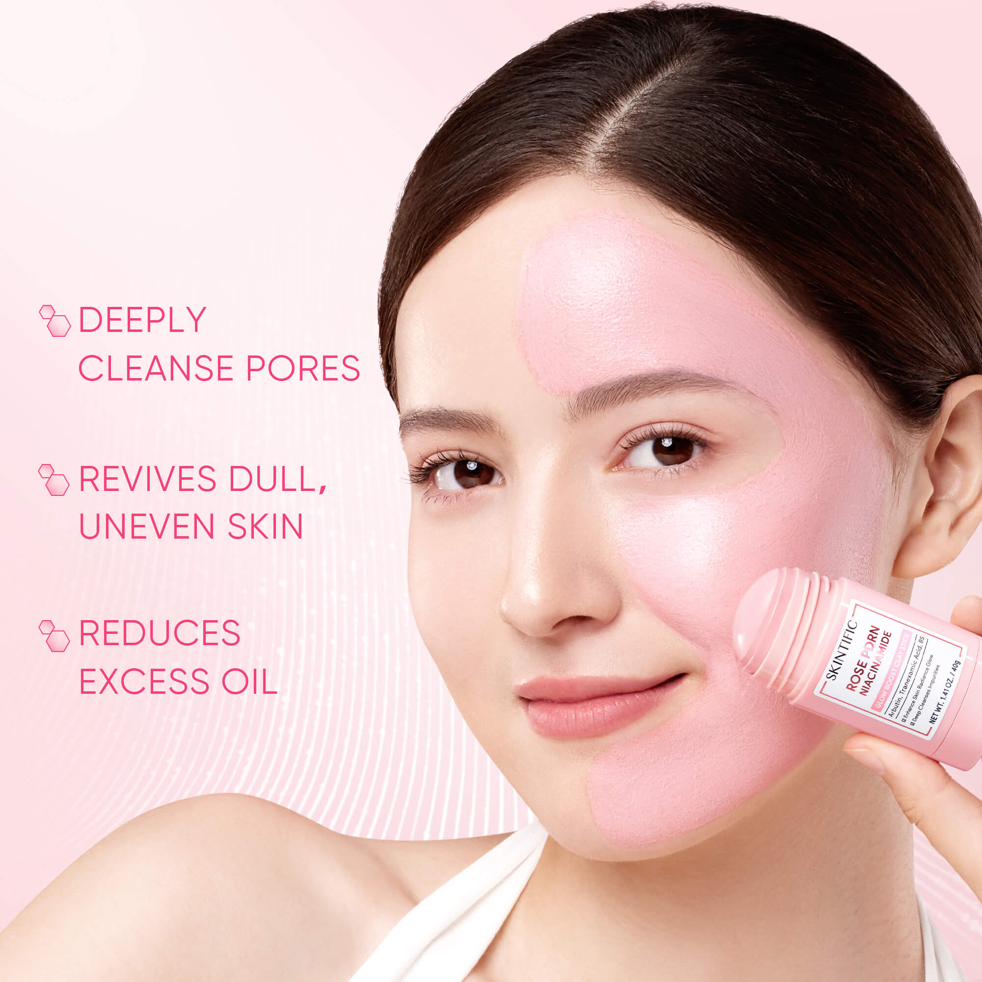 Rose PDRN Niacinamide Glow Boost Clay Stick