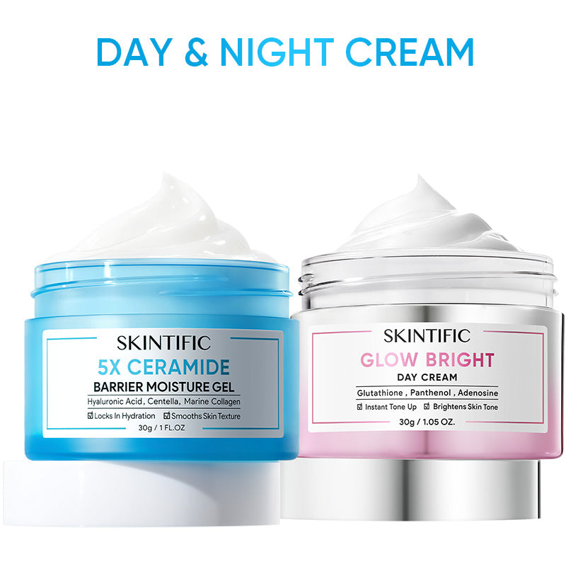Day & Night Cream Duo Glow Bright Day Cream & 5X Ceramide Barrier