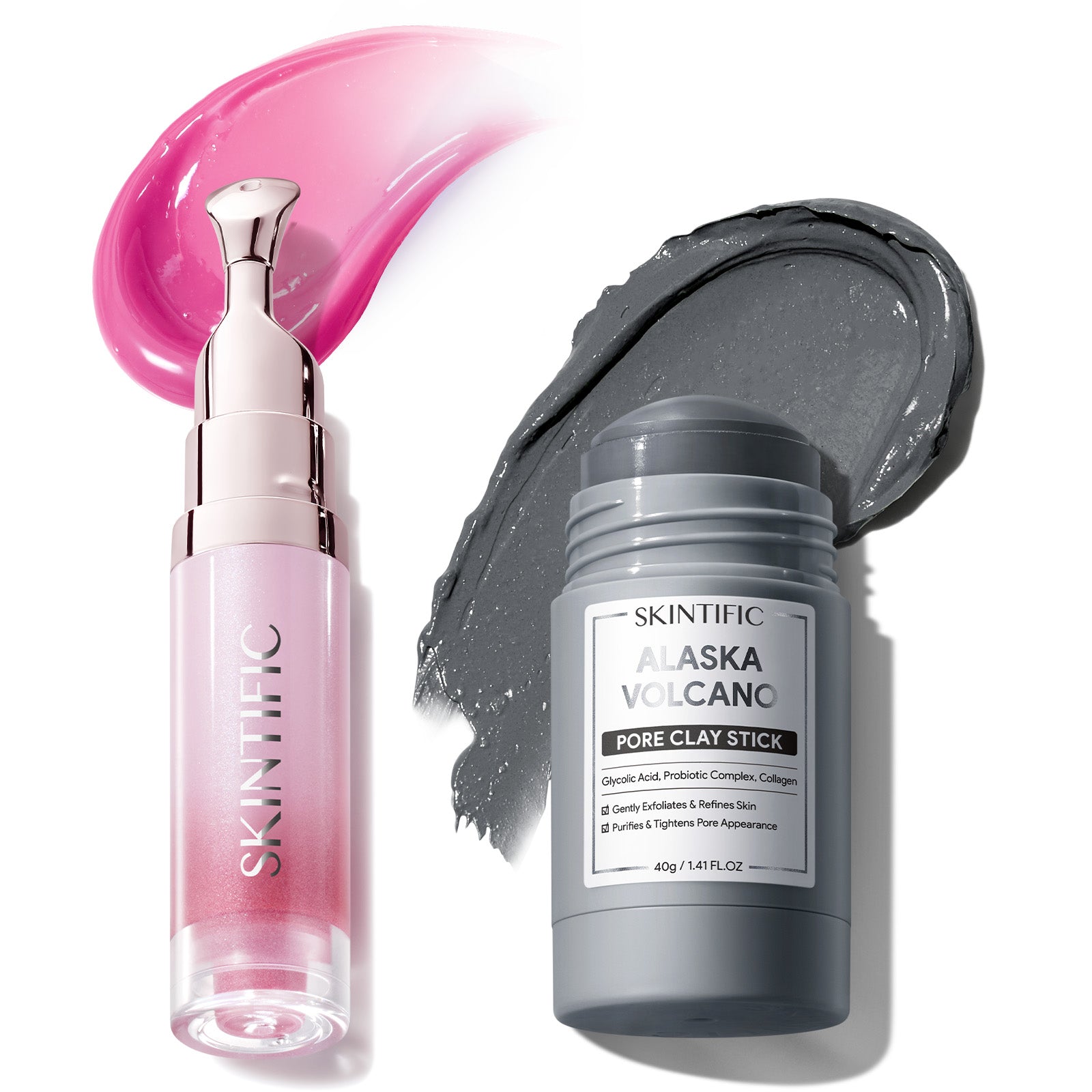 Pore Clay Stick & Peptide Lip Serum Set