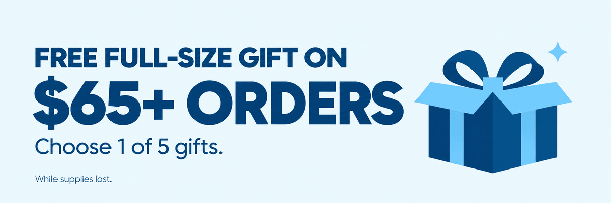 get a free gift with $60+ orders
