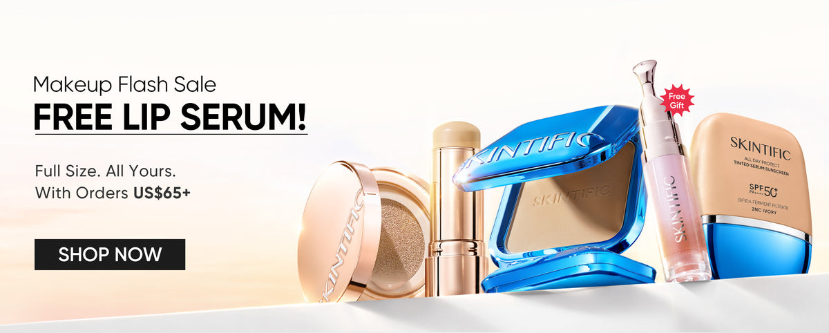 Makeup flash sale: free full-size lip serum with orders US$65+